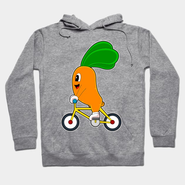 Carrot Bicycle Hoodie by Markus Schnabel